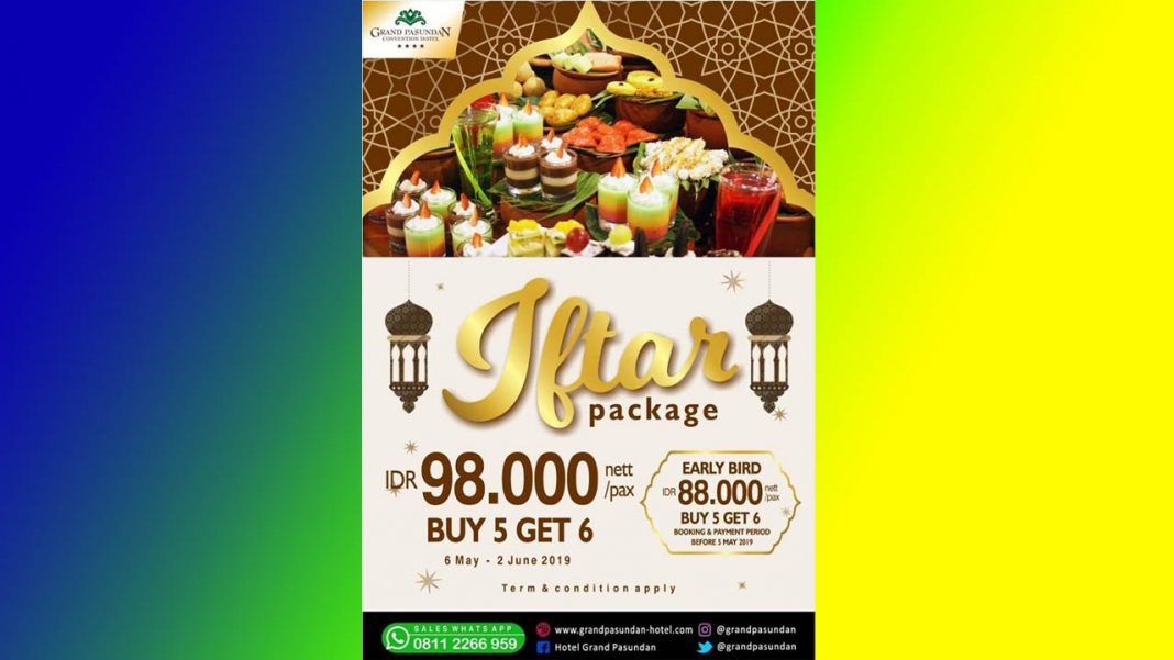 iftar-package-Grand-Pasundan-Convention-Hotel - My Bandung